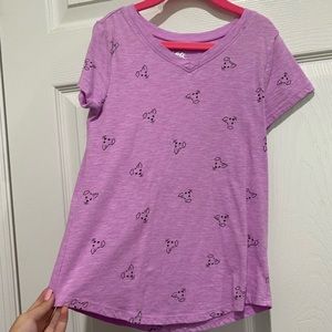 kids purple shirt with dog faces⭐️